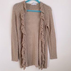 Tan Sarah Spencer Long Cardigan